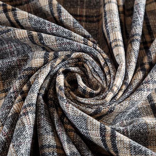 Твид 052-05372 черно-бежевый