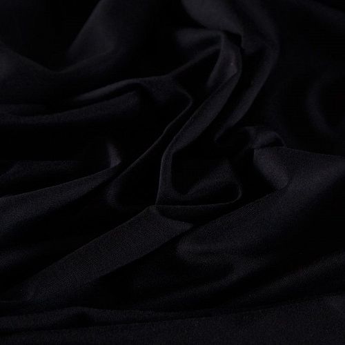 Трикотаж 056-15570 черный однотонный