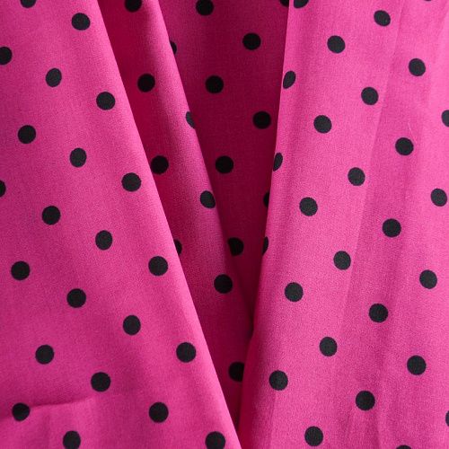 Хлопок 063-12230 розовая фуксия принтованный