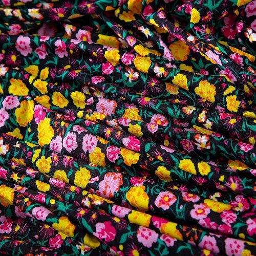 Трикотаж 056-19928 черный принтованный