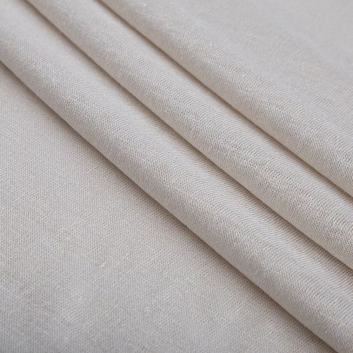 Трикотаж льняной 056-20358 экрю однотонный