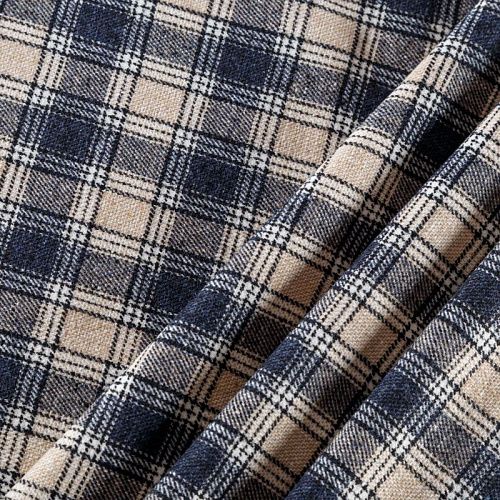 Твид 052-05368 бежево-синий