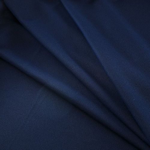 Джерси-креп 014-16849 синий однотонный