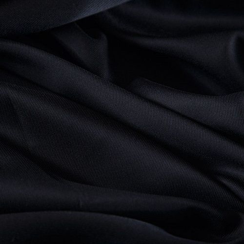 Ткань подкладочная стрейч 045-16850 черный однотонный