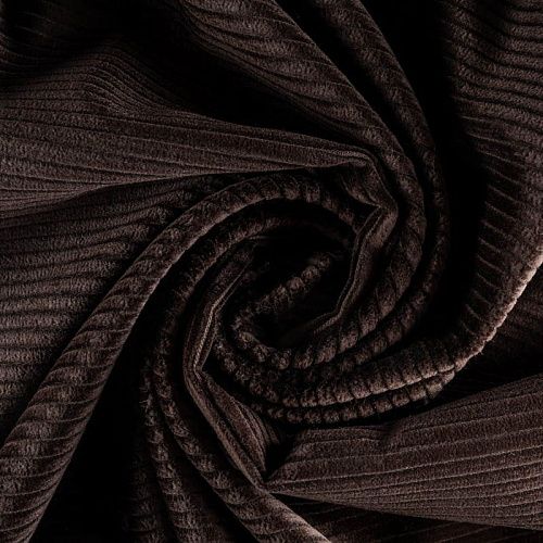 Вельвет К29-606 горький шоколад однотонный