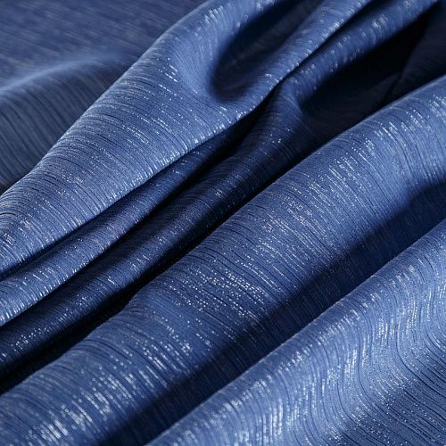 Шифон-жатка с люрексом 068-07219 сапфировый однотонный