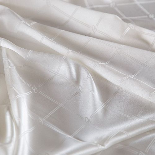 Шелк натуральный Blumarine 064-16388 жаккардовый сливочный