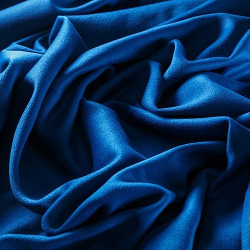 Ткань пальтовая К25-3961 синий однотонный