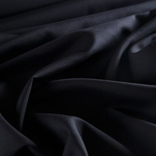 Шерсть двойная 066-15047 черный однотонный