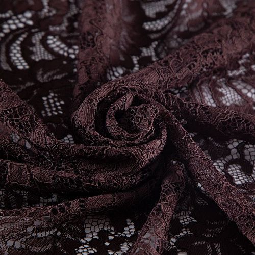 Гипюр 012-20671 шоколадный