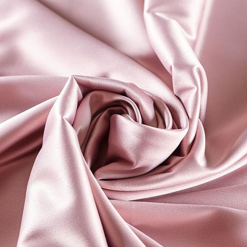 Сатин стрейч 001-08131 жемчужно-розовый однотонный