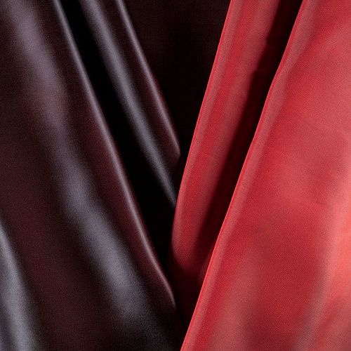 Ткань подкладочная К33-979 черно-бордовый однотонный
