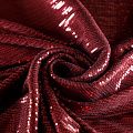 Ткань с пайетками 055-03093 вишневый однотонный
