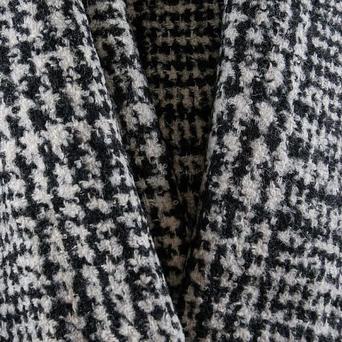 Ткань пальтовая 040-11979 серо-черный