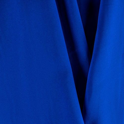 Креп К25-611 васильковый однотонный