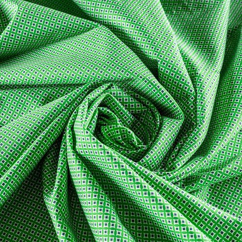 Хлопок К29-102 ярко-зеленый принтованный