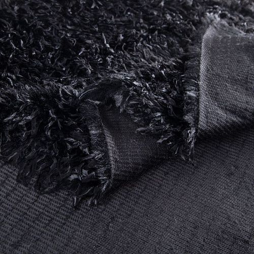 Мех/перо искусственный на трикотажной основе 037-20748 черный