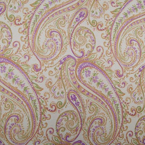 Шифон 068-17387 разбеленный желтый принтованный