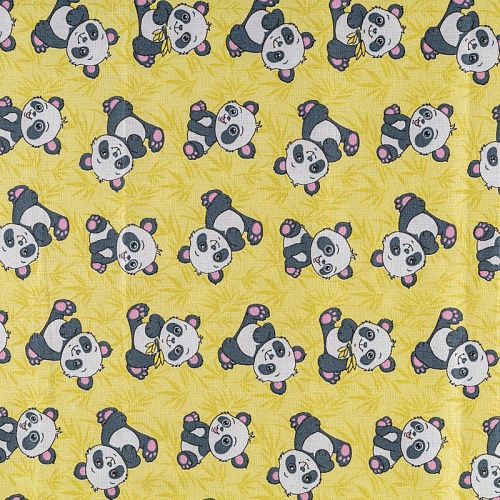 Бязь 007-00668 желтый принтованный