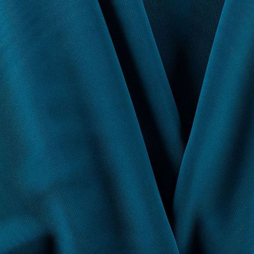 Креп 026-01170 сине-зеленый однотонный