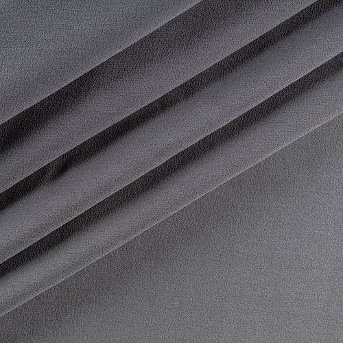 Шифон натуральный К36-134 серый однотонный