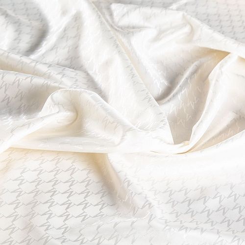 Ткань подкладочная 045-20862 молочный жаккардовый