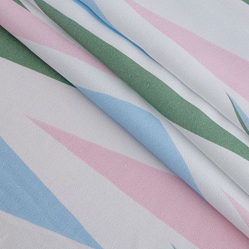 Креп вискозный 026-16551 белый/мультиколор