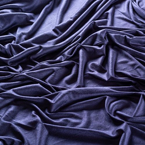 Трикотаж 056-01964 темно-синий однотонный