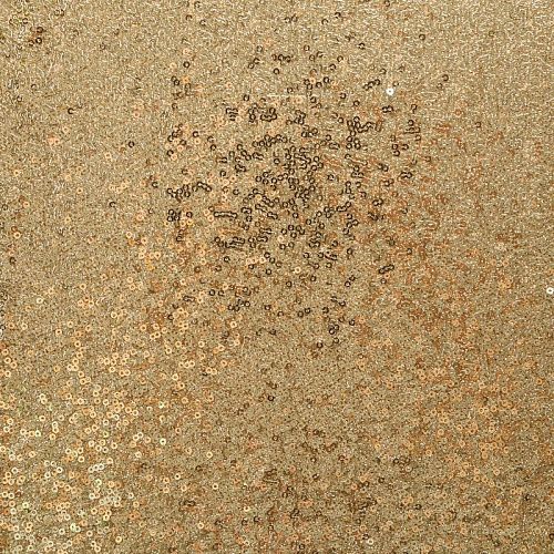 Пайетки на трикотаже 055-09134 золотистый однотонный