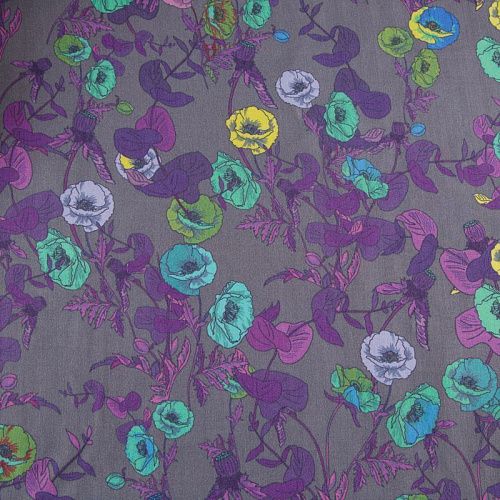 Шелк-вискоза 064-12334 серый принтованный