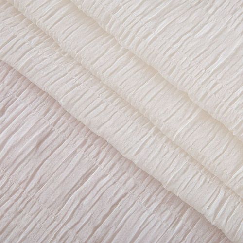 Шифон-жатка 068-16143 молочный однотонный