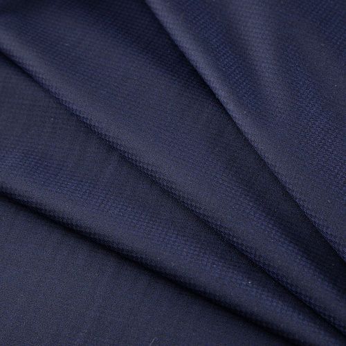 Шерсть костюмная 025-20176 темно-синий жаккардовый