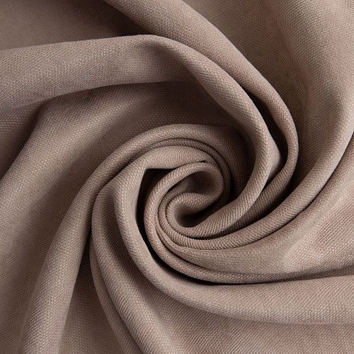 Ткань портьерная канвас H-300 см 14-02-15435 бежевый однотонный