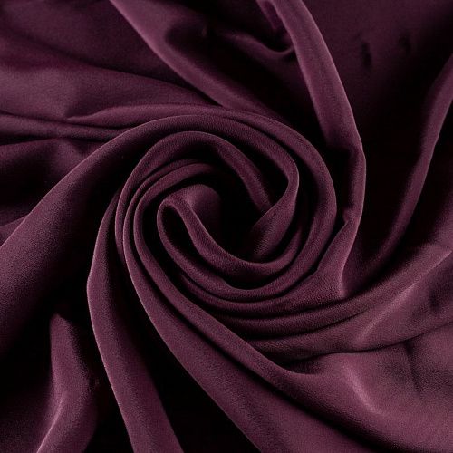 Крепдешин натуральный К36-186 марсала однотонный