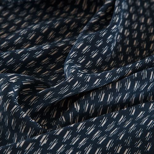 Вискоза 009-16216 пыльно-синий принтованный