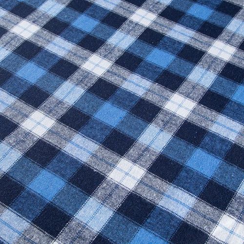 Фланель 060-20655 синий принтованный