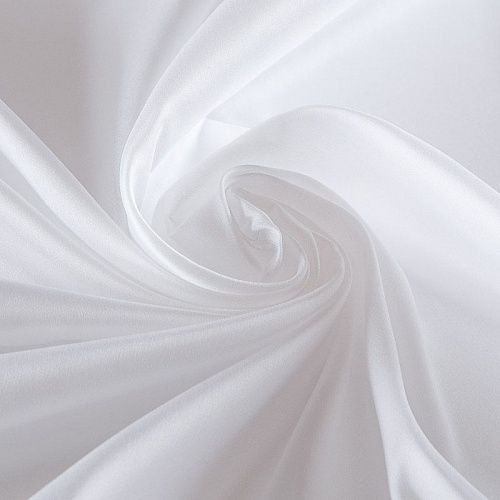 Ткань подкладочная стрейч 045-16468 белый однотонный