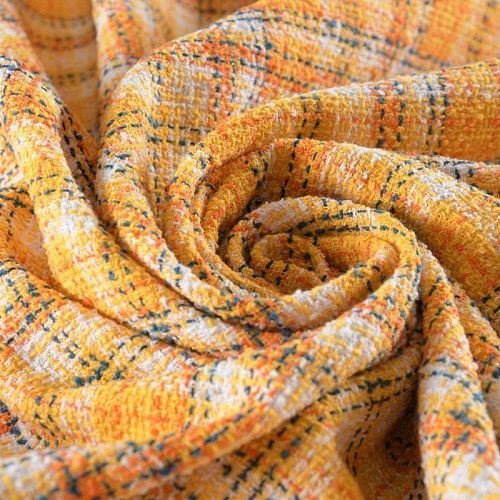 Твид 052-11750 желто-оранжевый