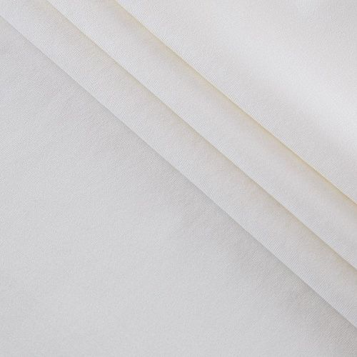 Трикотаж 056-15747 молочный однотонный