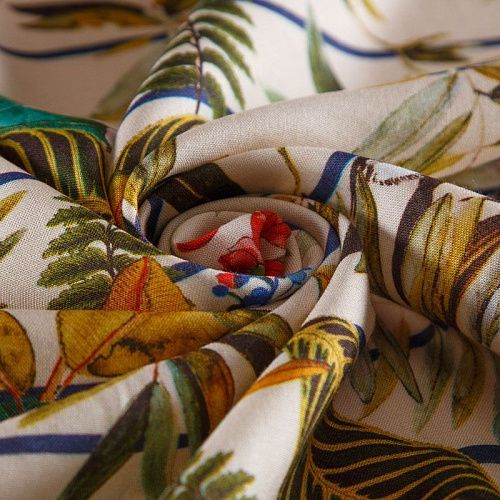 Шелк-штапель 069-16622 экрю принтованный