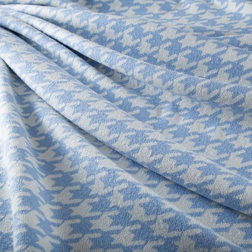 Трикотаж шерстяной вязаный 056-19824 бело-голубой