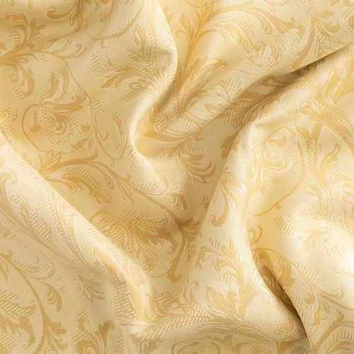 Ткань портьерная жаккард Т464-02-12 молочно-песочный