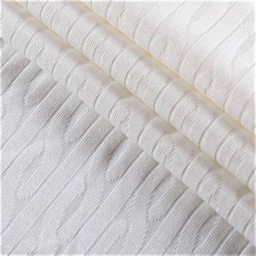 Трикотаж 056-10484 молочный однотонный