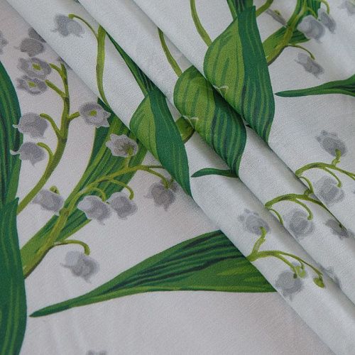 Батист 003-16552 белый принтованный