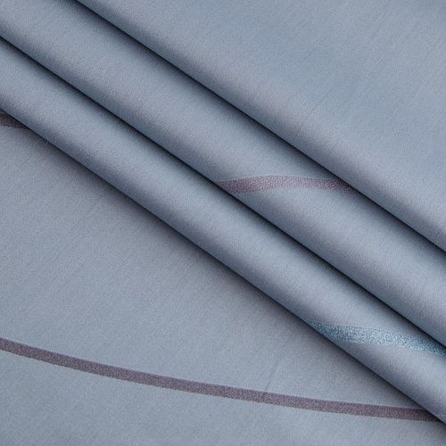 Сатин ш. 220 см 007-13363 серо-голубой принтованный