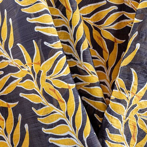 Батист 003-01894 темно-синий принтованный