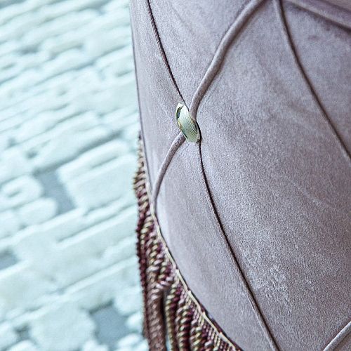 Пуф круглый D 48 см H 57 см розовато-лиловый 521262 