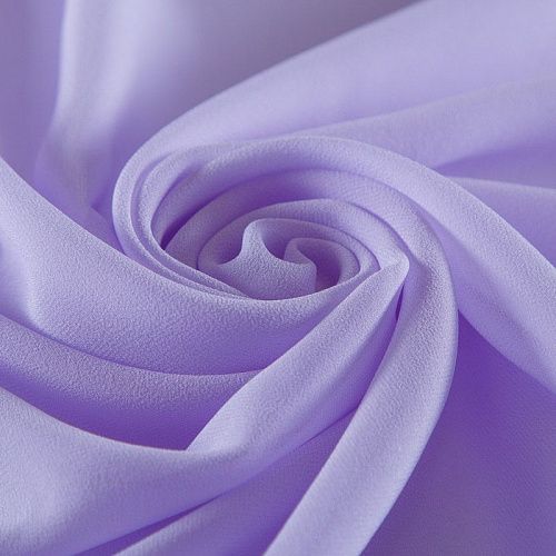 Креп-шифон шелковый 027-16141 лавандовый однотонный