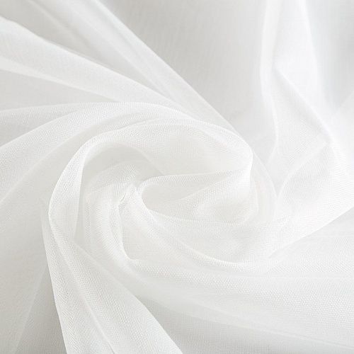 Тюль сетка 07-01-04935 кремовый однотонный