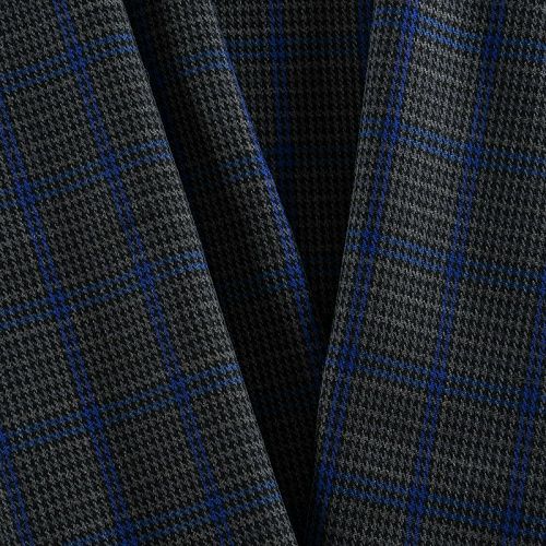 Ткань костюмная 025-11963 серый принтованный